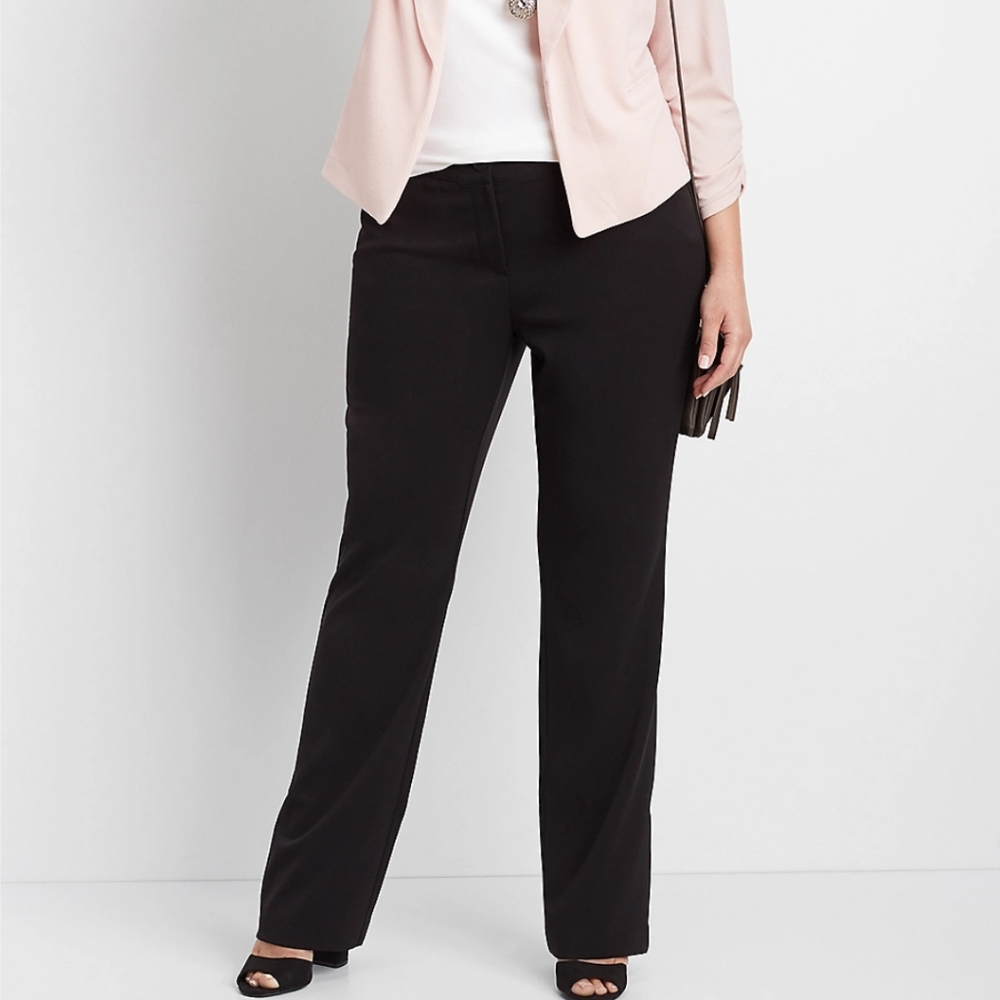 Maurices 20W plus classic black dress pants